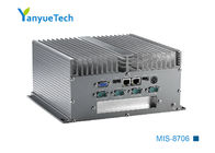 MIS-8706すべてのアルミニウムFanless埋め込まれた箱IPC板はI7 3520M CPU二重ネットワーク6シリーズ6 USB 1 PCI延長を取付けた