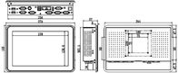 10.1の」パネルのPC、容量性タッチ画面、産業タッチ パネルのPCコンピュータ、J1900、2LAN、6COM、IPPC-1206TW1