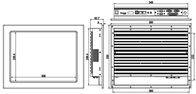 15インチの産業タッチ パネルのPCのFanless設計抵抗スクリーン2LAN 4COM 4USB