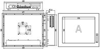 IPPC-1901T1 19&quot;産業タッチ パネルのPC/1つのPCIまたはPCIE延長2スロットによって埋め込まれるPCのタッチ画面