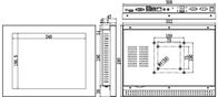 TPC-1201T 12.1の」産業タッチ パネル コンピュータIntel J1900