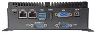 2 COM Fanless埋め込まれた箱のPC 4 USB MIS-EPIC08 4G DDR4 3855U J1900
