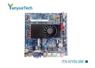 Intelのキヅタ橋UシリーズI3 I5 I7 CPU 2の上にはんだ付けされたITX-IVYDL268 Intel ITX板はかんだ